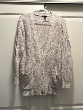 Eileen Fisher organic cotton cashmere blend cardigan, size S